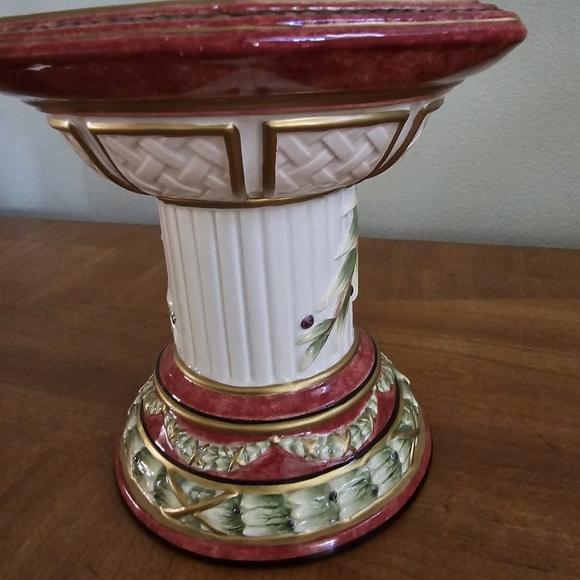 Fitz and Floyd Vintage Ceramic Candleholder – Equestrian Chestnut Fall Decor - Picture 8 of 13